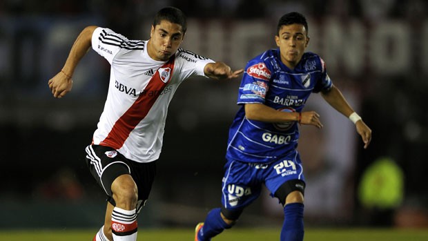 Ezequiel Cirigliano e Santiago Montoya, River Plate x All Boys (Foto: AFP)