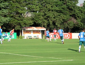 jogadores no treino do Palmeiras (Foto: Diego Ribeiro / Globoesporte.com)