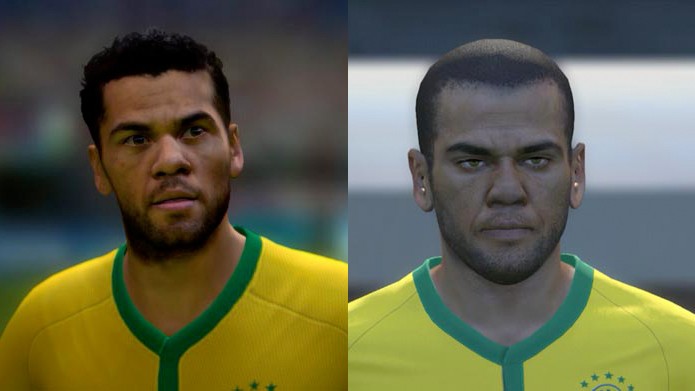 Com penteados diferentes, Dani Alves ficou bem na foto (Foto: Reprodução/Murilo Molina)