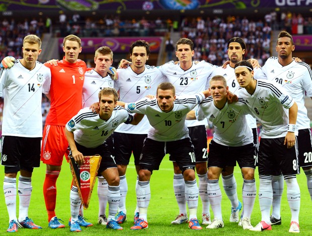 Alemanha posa contra Itália (Foto: Getty Images)