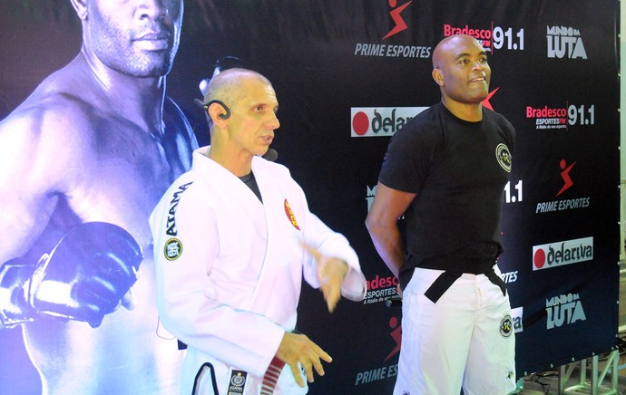 Clinica com Anderson Silva (Foto: André Durão) Clinica com Anderson Silva (Foto: André Durão)