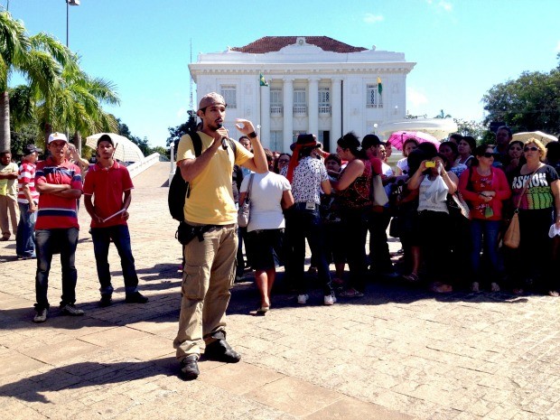 Paralisação professores Acre (Foto: Rayssa Natani / G1)