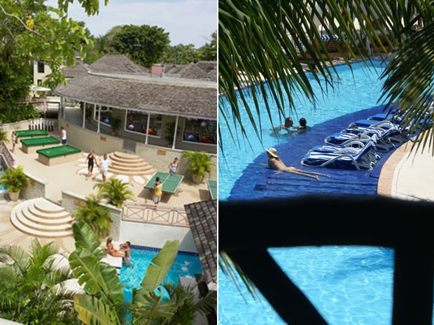 Montagem com resorts liberais Hedonism, na Jamaica, e Desire, em Cancun (Foto: Divulgação)