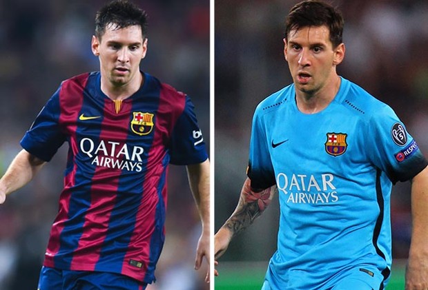 MONTAGEM- Lionel Messi barcelona estilo (Foto: Editoria de Arte)