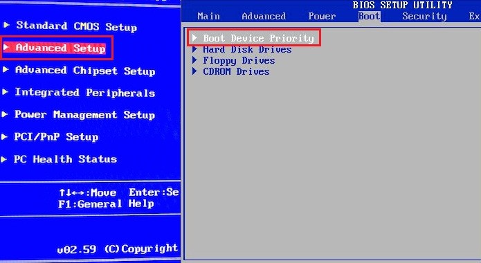Acessando a tela que permite modificar a sequencia de boot do PC (Foto: reprodução/Edivaldo Brito)