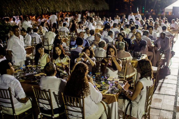 Degustação de runs envelhecidos colombianos aconteceu no Hotel Caribe (Foto: Joaquin Sarmiento/AFP)