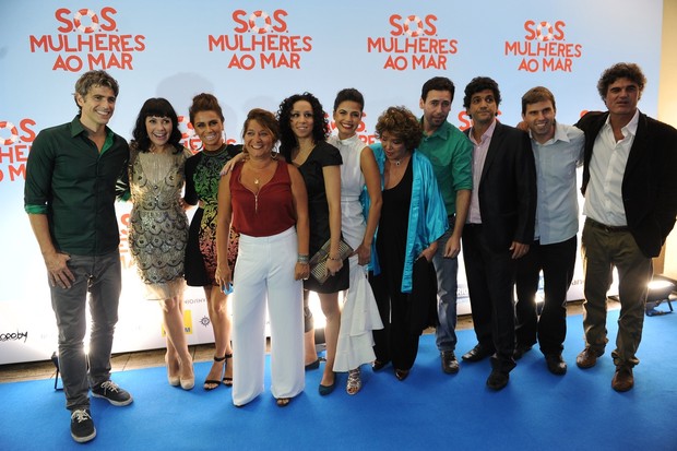 Elenco do filme  S.O.S. Mulheres ao Mar (Foto: Francisco Cepeda e Leo Franco / AgNews)