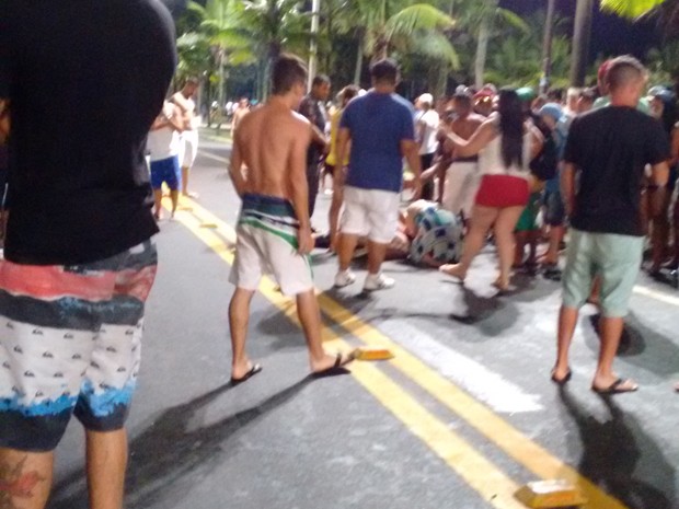Jovem foi atropelado em avenida de Praia Grande (Foto: Igor Cantero / Arquivo Pessoal)