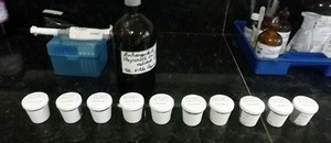 Itep retira mostras de sangue com coletores de urina (Divulgação/Sinpol-RN)