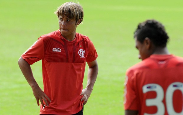 Douglas Baggio treino Flamengo (Foto: Alexandre Vidal / Fla Imagem)