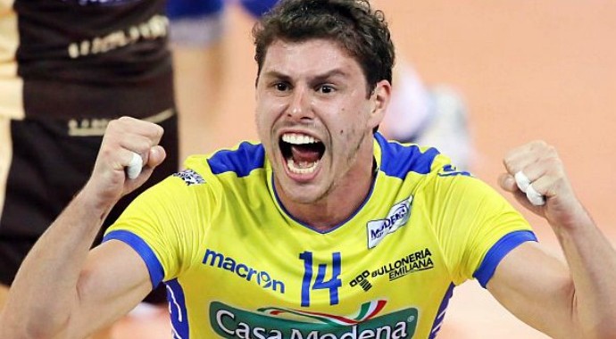 Bruninho vôlei Modena (Foto: Divulgação)