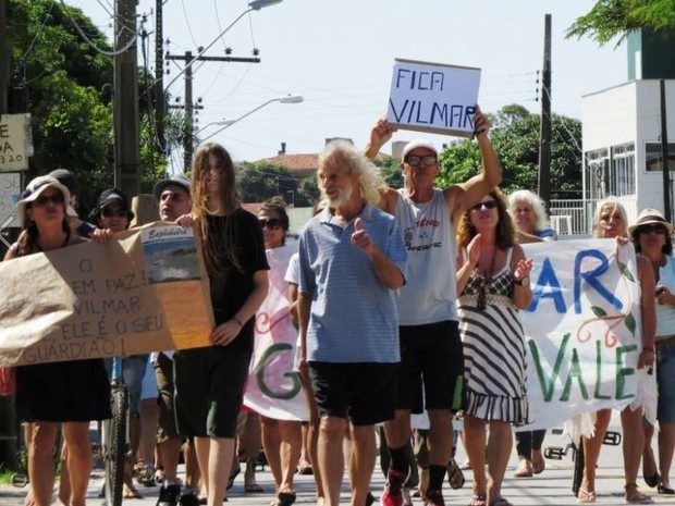 Protesto no sábado teve participação de Vilmar (Foto: Thiago Bittencourt de Medeiros/Divulgação)
