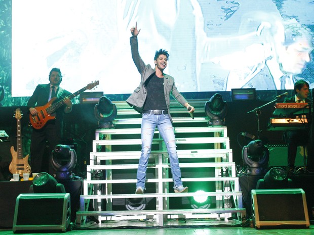 Gusttavo Lima em show em São Paulo (Foto: Paduardo/ Ag. News)