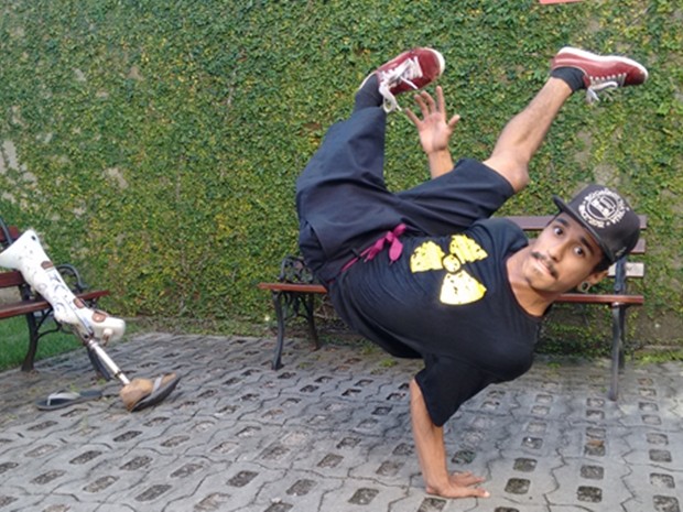 Bboy Perninha supera seus limites para ser campão nacional de dança de rua (Foto: Felipe Ramos/G1 Paraíba)