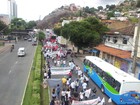 Protesto de professores e servidores interdita vias em Vitória