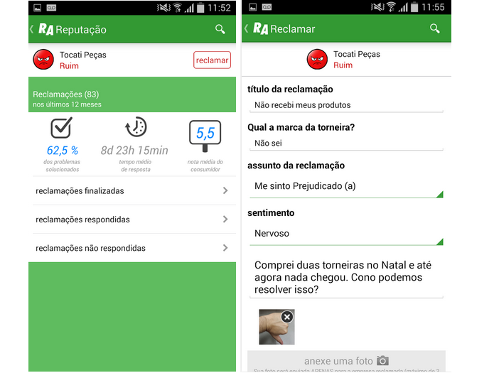 Reclame Aqui é um app para fazer reclamação de empresas e serviços (Foto: Divulgação)