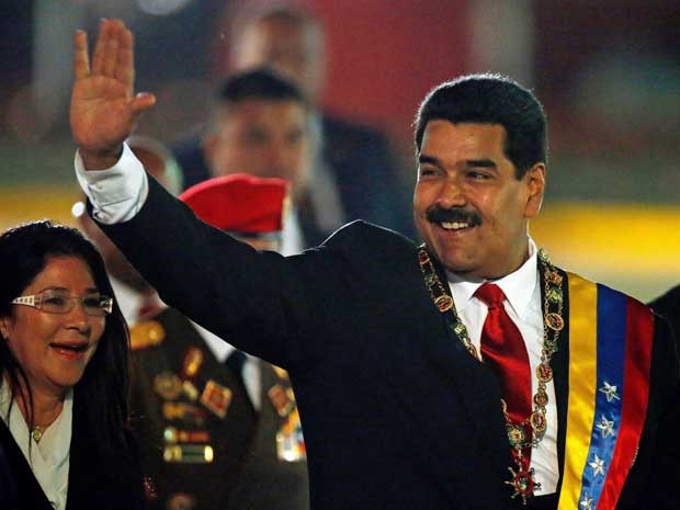 O presidente Nicolas Maduro, durante desfile do Dia da Independência em Caracas, na Venezuela. (Foto: Fernando Llano / AP Photo)