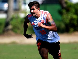 Lucas Mugni flamengo treino (Foto: Gilvan de Souza / Divulgação) Lucas Mugni flamengo treino (Foto: Gilvan de Souza / Divulgação)