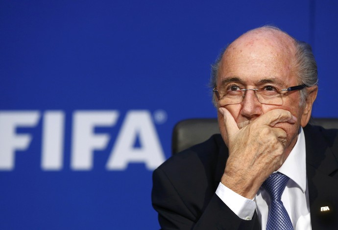 Joseph Blatter - coletiva da Fifa - novas eleições (Foto: Reuters)