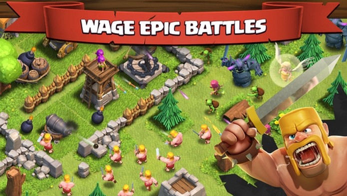 Clash of Clans acaba com a bateria de iPhone em apenas 3 horas (Foto: Divulgação)