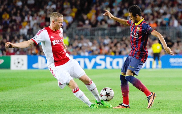 Neymar jogo Barcelona e Ajax (Foto: Getty Images)