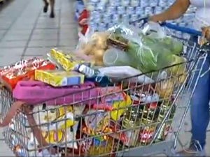 Preço da cesta básica caiu em Campo Grande no mês de maio, conforme o Dieese (Foto: Reprodução/TV Morena)