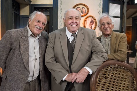 Ary Fontoura, Mauro Mendonça e Flávio Migliaccio (Foto: Estevam Avellar/ TV Globo)