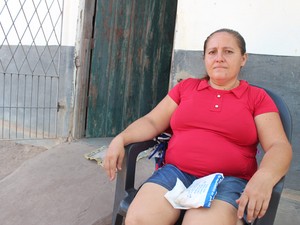 Agricultora Maria Antônia Carneiro revelou dificuldades com o uso da moeda local (Foto: Catarina Costa/G1 PI)