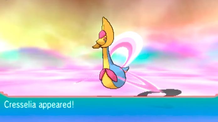 Cresselia pode ser encontrada em um Mirage Spot chamado Crescent Isle (Reprodução: Youtube)