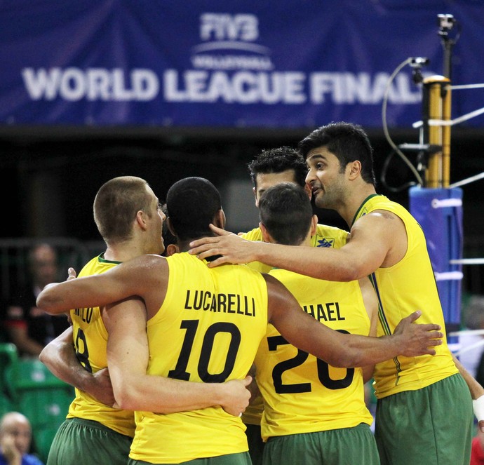Brasil x Rússia - fase final Liga Mundial de vôlei (Foto: FIVB)