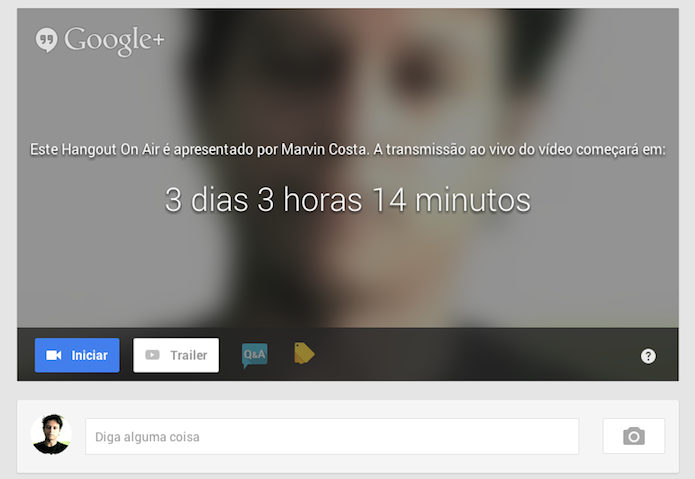 Como agendar uma chamada do Hangouts on Air (Foto: Reprodução/Marvin Costa)