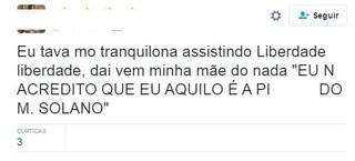 Internautas comentam cena de Mateus Solano no riacho (Foto: Reprodução/Twitter) Internautas comentam cena de Mateus Solano no riacho (Foto: Reprodução/Twitter)