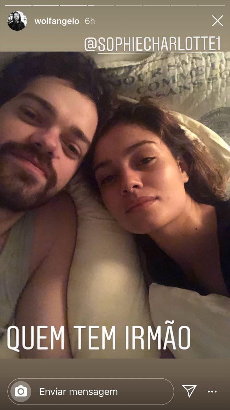 Sophie Charlotte e o irmão, Angelo Wolf (Foto: Reprodução/Instagram) Sophie Charlotte e o irmão, Angelo Wolf (Foto: Reprodução/Instagram)