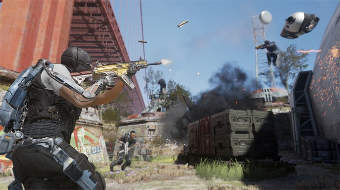 Prepare-se para lutar debaixo da ponte Golden Gate no mapa Defender de Call of Duty: Advanced Warfare (Foto: thisisxbox.com)