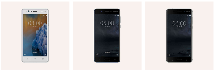 Nokia traz de volta "tijolão" 3310 e lança mais três celulares Nokia-3-nokia-5-nokia-6