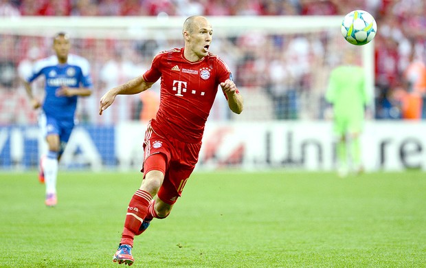 Robben na final da Liga dos Campeões entre Bayern e Chelsea (Foto: AFP)