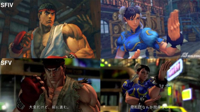 Veja a comparação entre os gráficos de Street Fighter 5 e o 4 (Foto: IGN / Reprodução: YouTube) (Foto: Veja a comparação entre os gráficos de Street Fighter 5 e o 4 (Foto: IGN / Reprodução: YouTube)) Veja a comparação entre os gráficos de Street Fighter 5 e o 4 (Foto: IGN / Reprodução: YouTube) (Foto: Veja a comparação entre os gráficos de Street Fighter 5 e o 4 (Foto: IGN / Reprodução: YouTube))