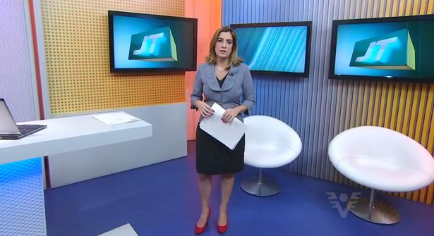 Melissa Paiva no Jornal da Tribuna 2ª Edição (Foto: Reprodução/TV Tribuna)