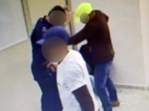 Câmeras de segurança flagaram a ação dos criminosos (Foto: Reprodução EPTV)
