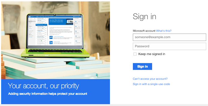 Caso necessário, faça login em sua conta Microsoft (Foto: Reprodução/Helito Bijora) 