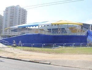 Arena montada na Praça Horácio Lafer, na Enseada, em Guarujá (Foto: Divulgação: Prefeitura de Guarujá)