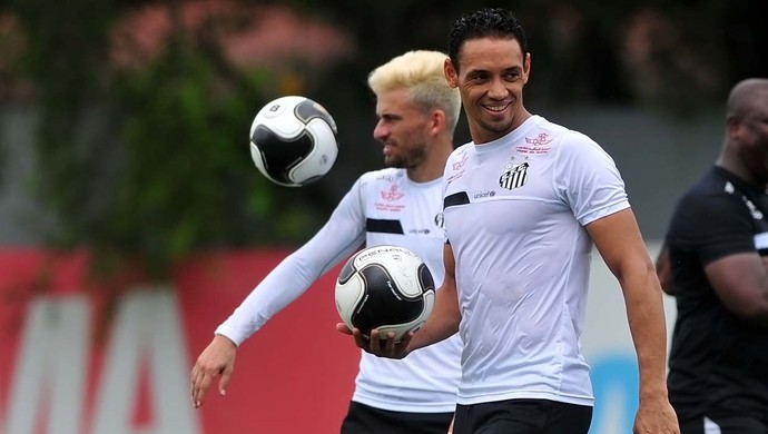 Ricardo Oliveira e Lucas LIma, Santos (Foto: Ivan Storti/Santos FC)