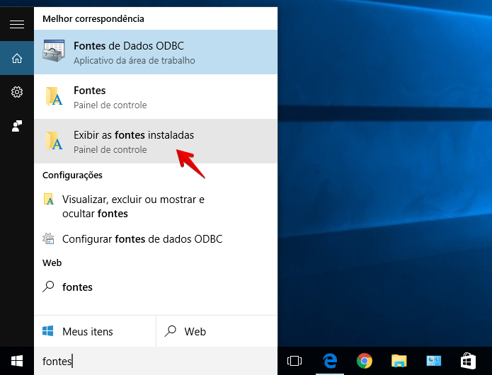 Abra o diretório de fontes do Windows (Foto: Reprodução/Helito Bijora) 