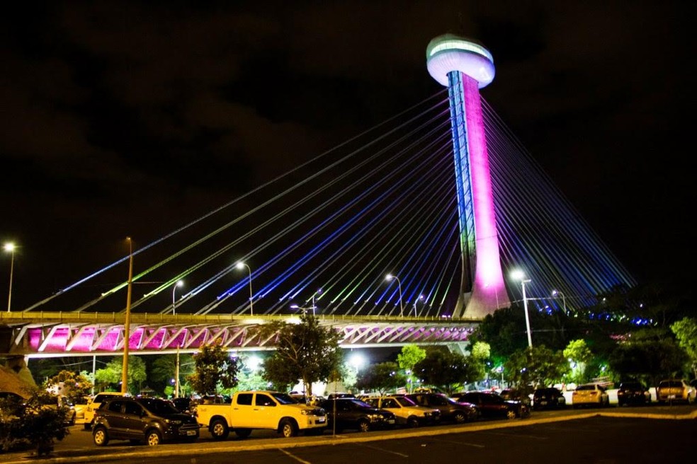 Acidente aconteceu na Ponte Estaiada em Teresina (Foto: Divulgação/Prefeitura de Teresina)
