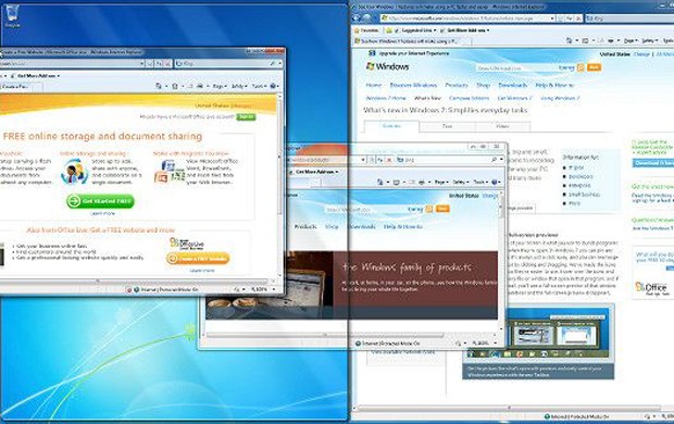 O Windows 7 foi lançado para uma era de conexão sem fio, quando portáteis já vendiam mais do que desktops. A versão também marcou a estreia do Windows Touch, que permite explorar a internet com telas sensíveis ao toque (Foto: Divulgação/Microsoft)