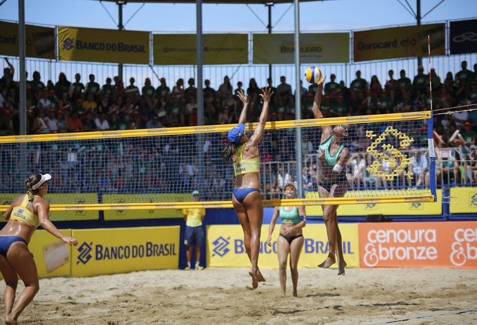 Juliana e Rebecca campeãs etapa de são josé circuito brasileiro vôlei de praia (Foto: Krysamon Cavalcante/CBV)