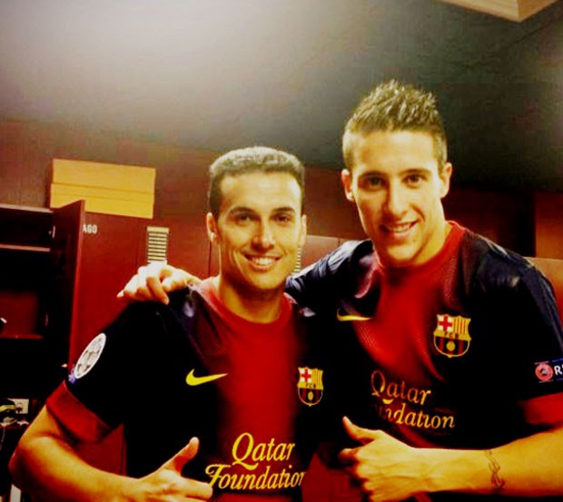 Tello Pedro vestiário Barcelona (Foto: Reprodução / Instagram)