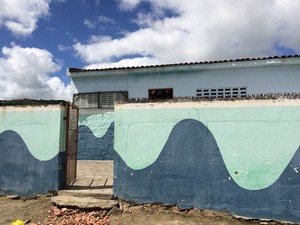 Escola São Francisco, na zona rural de Ibirajuba (Foto: Paula Cavalcante/ G1)