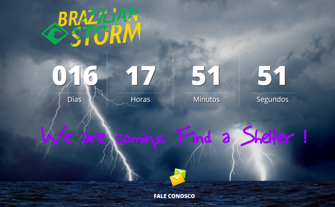 Site do Brazilian Storm (Foto: Reprodução)