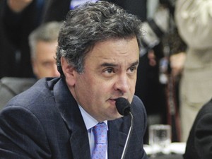 O senador Aécio Neves (PSDB-MG), em comissão no Senado (Foto: Geraldo Magela/Agência Senado)